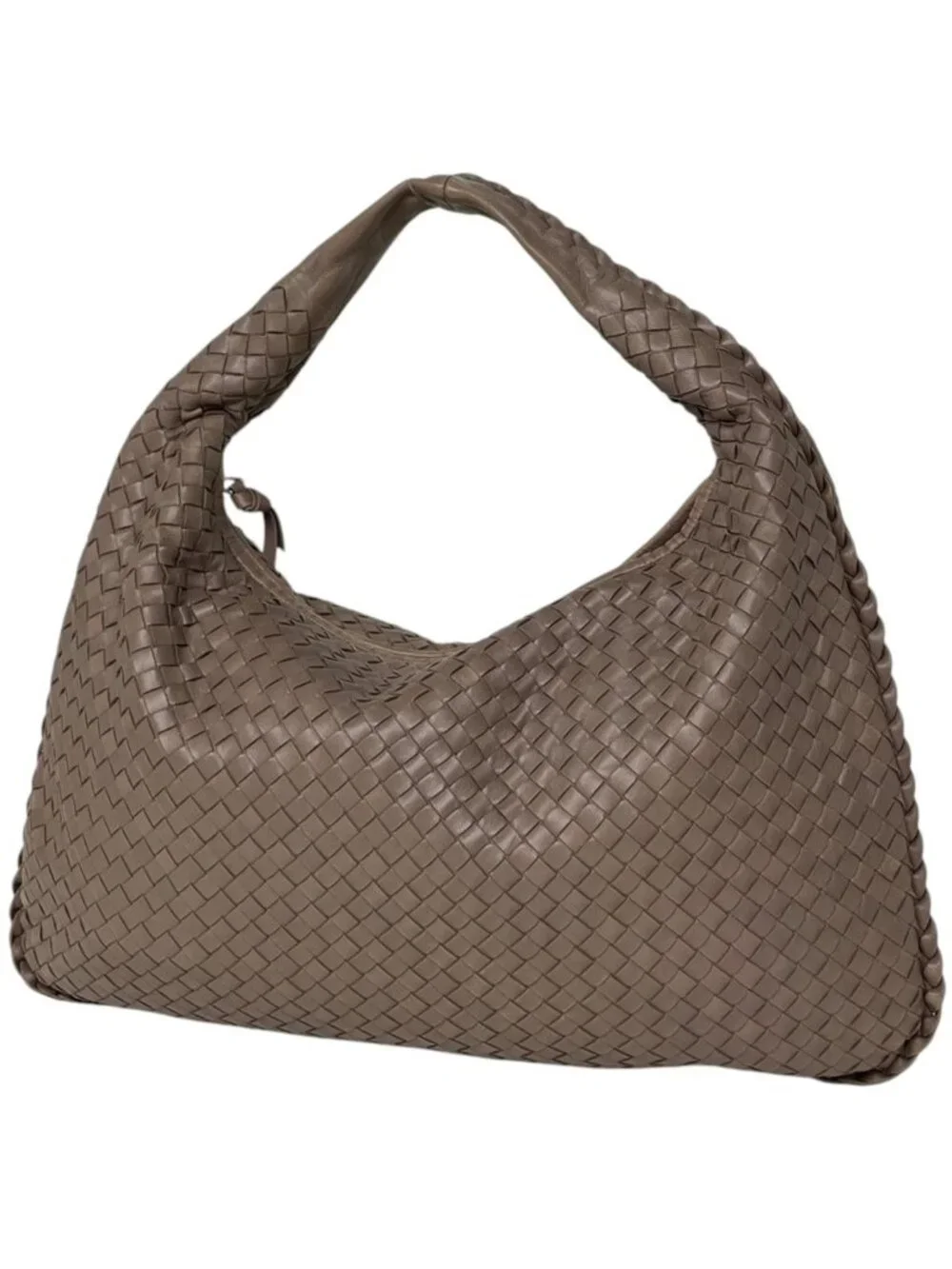 Bottega Veneta Shoulder Bag Intrecciato Hobo Leather Brown